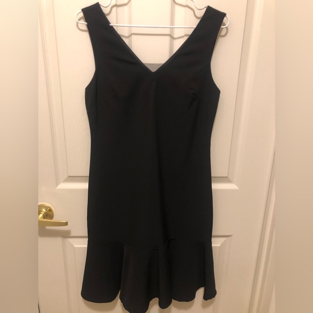 BLACK Sleeveless Dress with Trumpet Hemline (New! NWT)